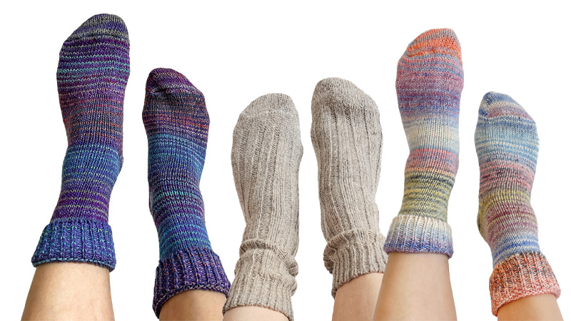 Stricksocken für Camper